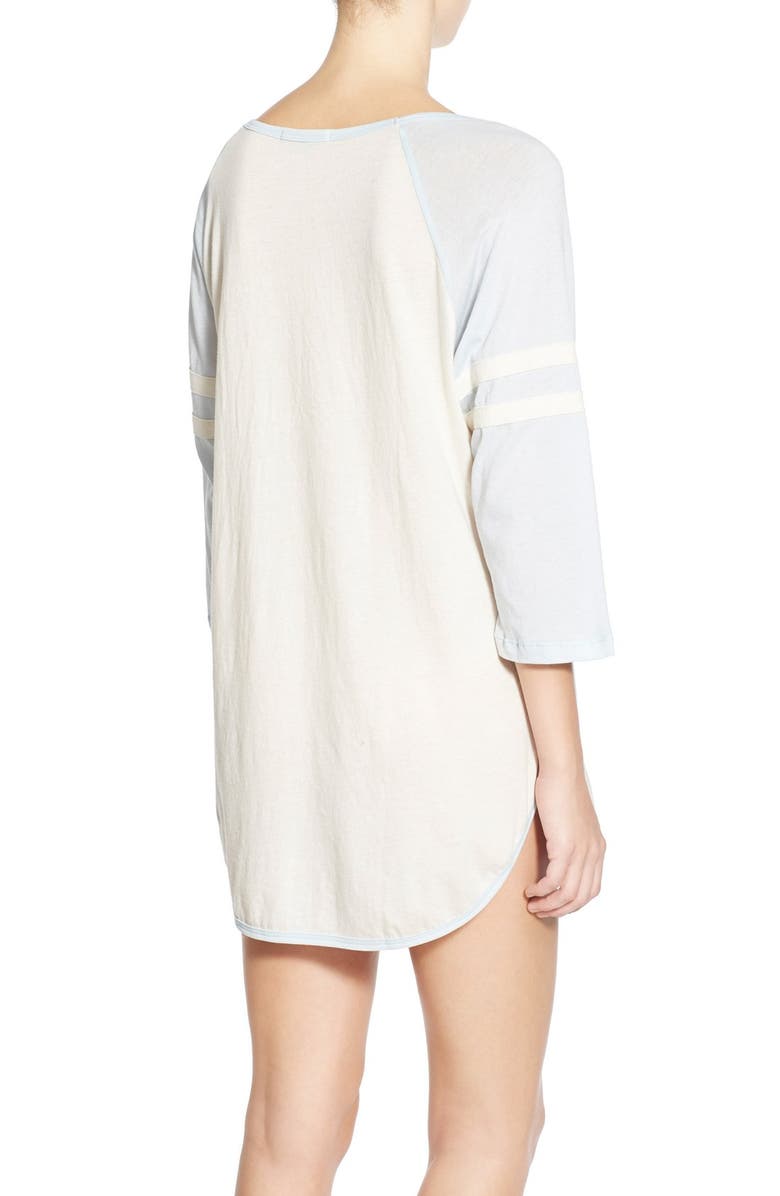Wildfox 'Jayne' Raglan Sleep Shirt, Alternate, color, 