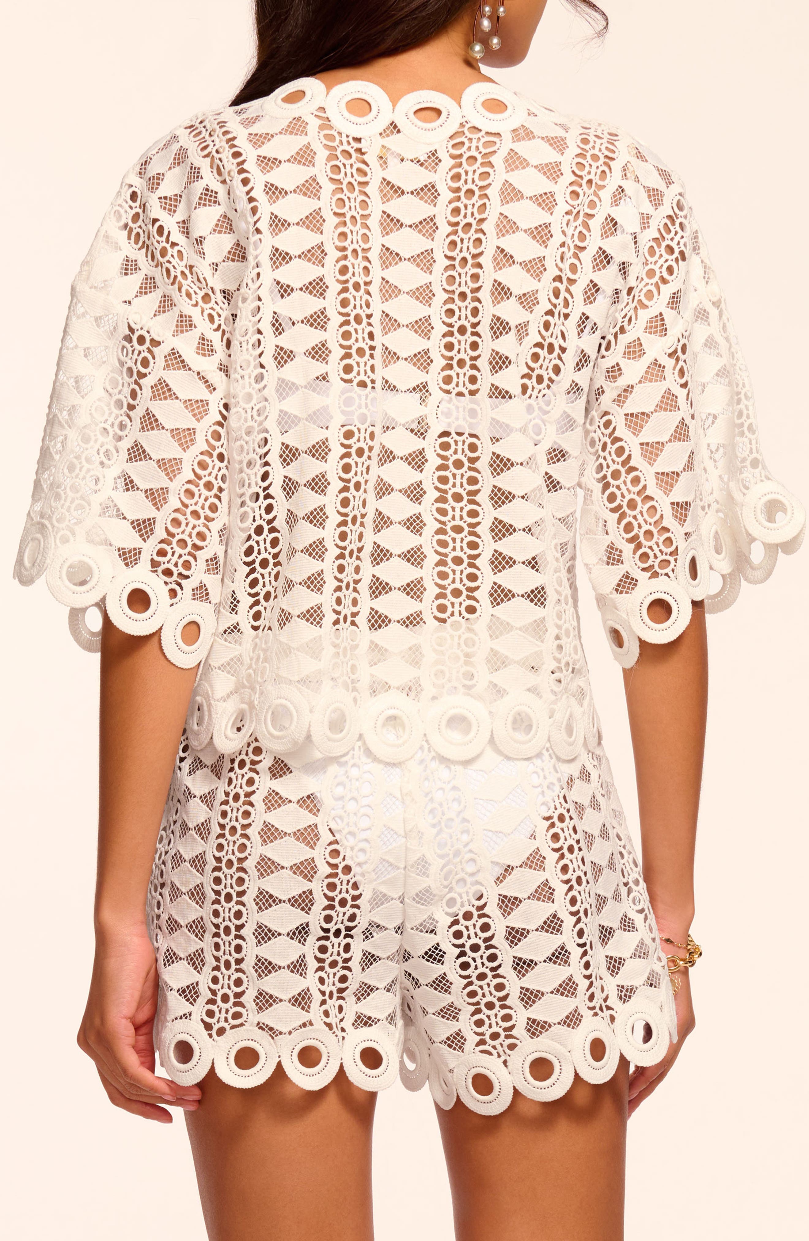 Dottie Embroidered Cover-Up Top - image 2
