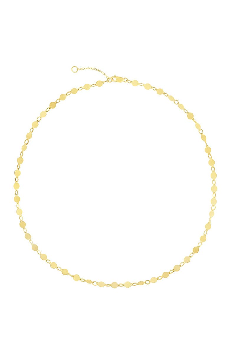 KARAT RUSH 14K Gold Disc Chain Choker Necklace, Main, color,