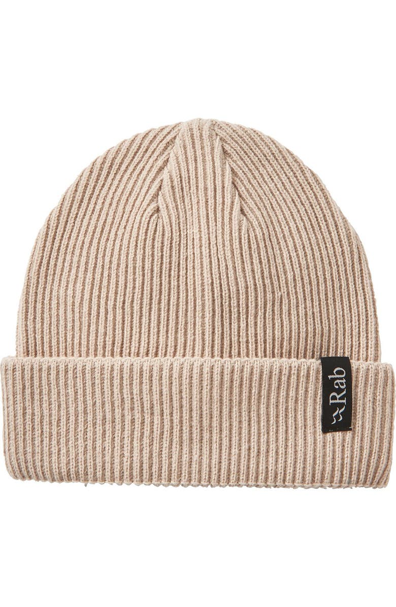 Rab Perimeter Rolled Beanie, Main, color, Pebble