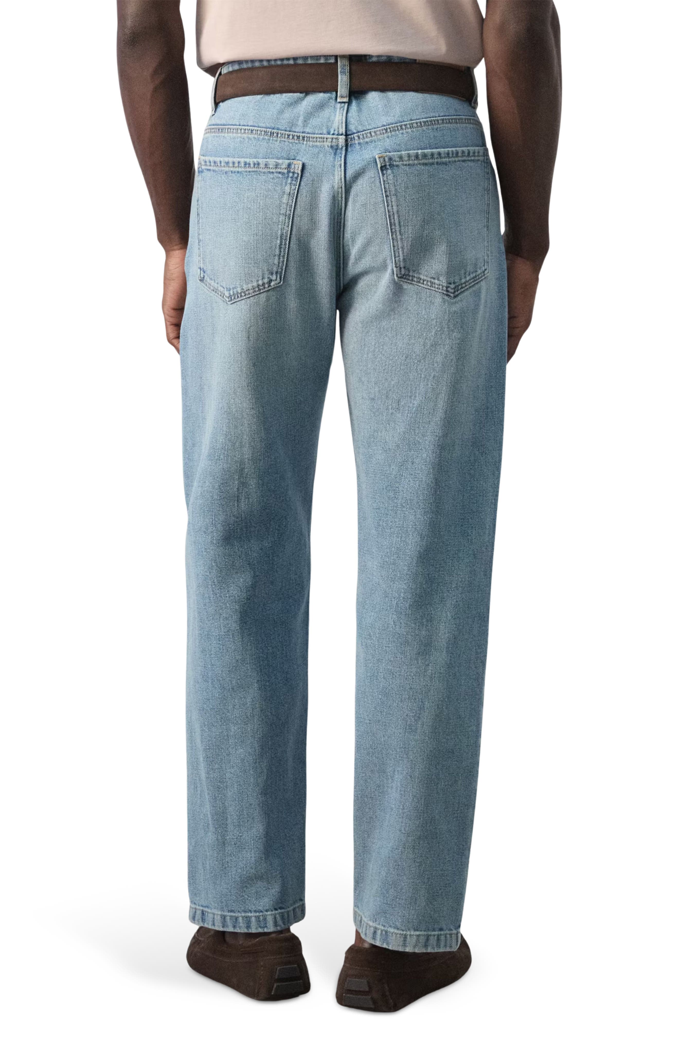Cotton & Linen Straight Leg Jeans - image 2