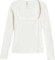 SKIMS Scoop Neck Cotton Blend Jersey T-Shirt