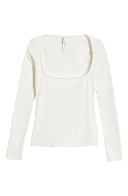 SKIMS SKIMS SCOOP NECK COTTON BLEND JERSEY T-SHIRT