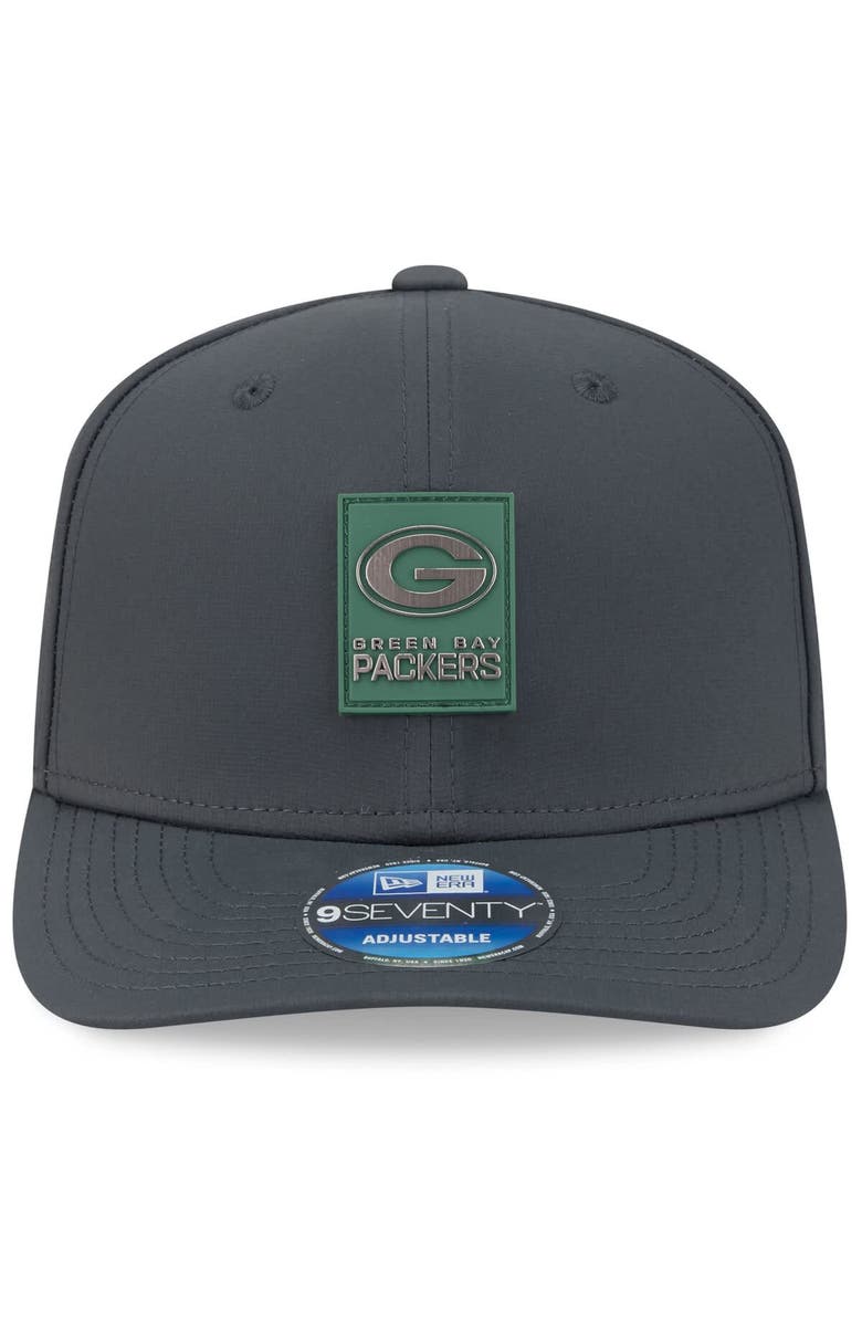 New Era Men's New Era Charcoal Green Bay Packers 2025 Sideline Cold Weather 9SEVENTY Adjustable Hat, Alternate, color, 