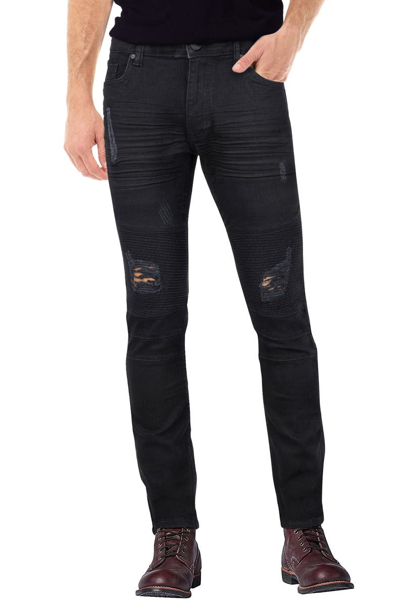 XRAY Rawx Skinny Fit Moto Jeans, Main, color,