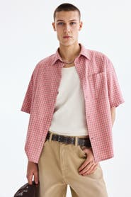 H&M Relaxed Fit Short-sleeved Cotton Shirt
