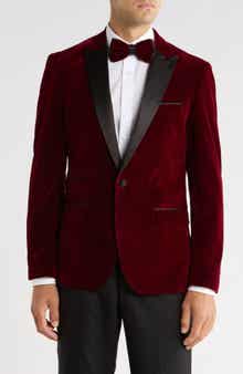 TOM BAINE Peak Lapel Velvet Dinner Jacket