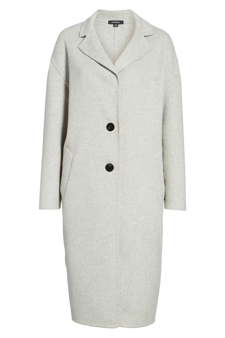Clean Cocoon Peacoat, Alternate, color, GREY
