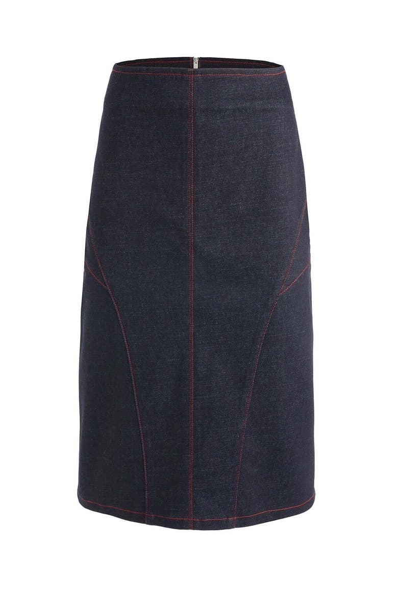 Jendue Davidson Pencil Skirt, Alternate, color, Deep Blue