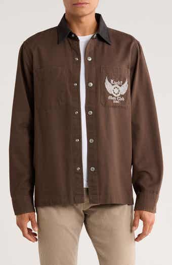 Lucky Brand Logo Utility Shirt Jacket