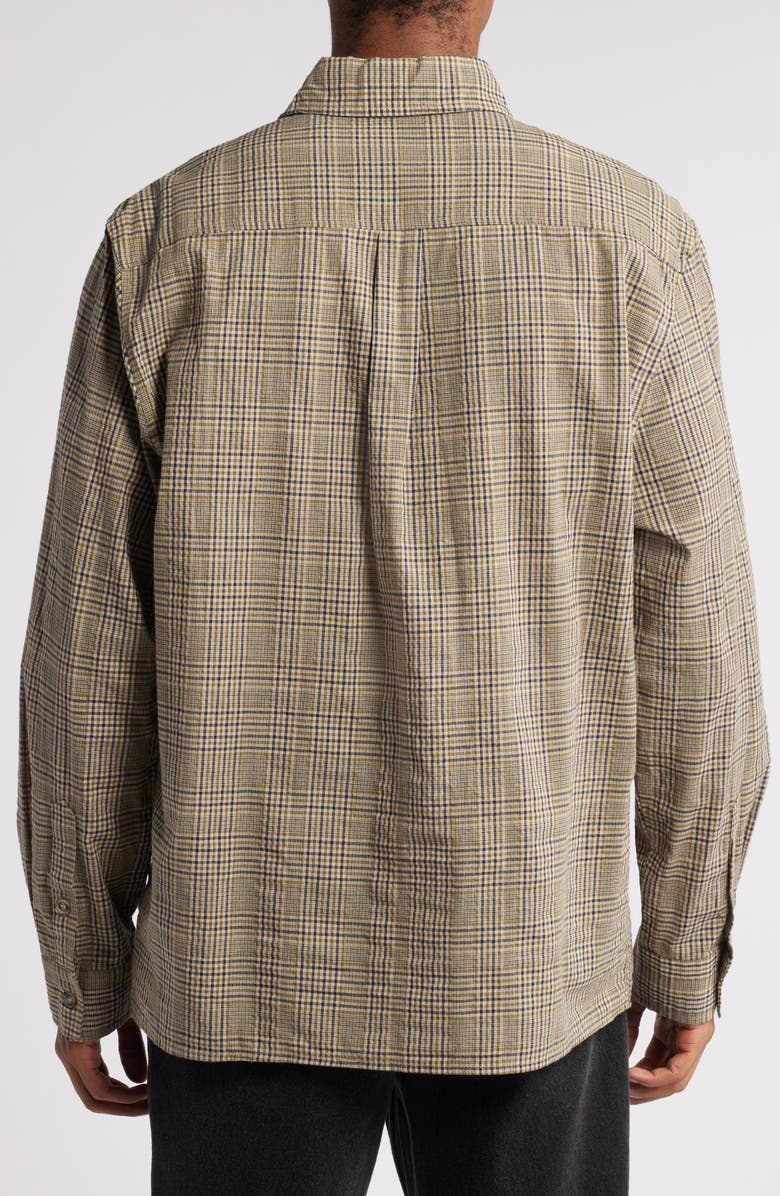 Butter Goods Equipt Plaid Cotton Button-Up Shirt, Alternate, color,