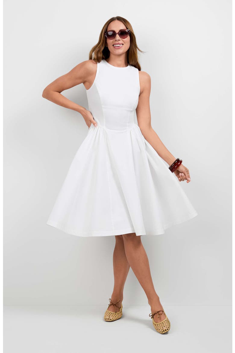Lombardy Midi Dress, Main, color, White