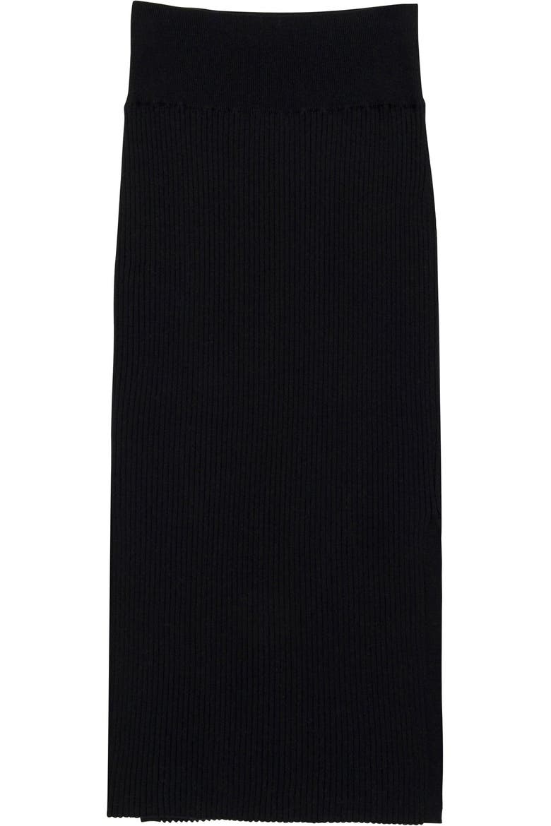 Aubrie Midi Skirt, Alternate, color, Black