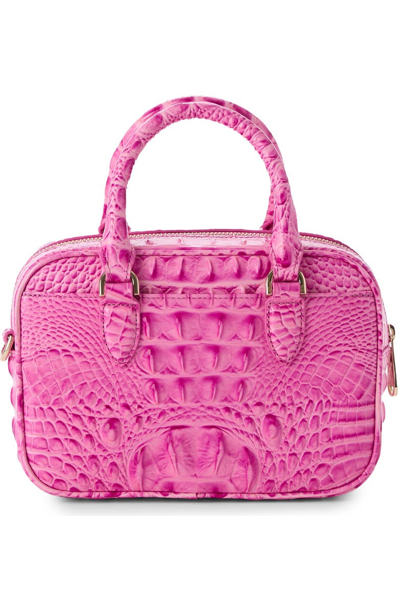 Brahmin Mara Croc Embossed Leather Top Handle Bag, Alternate, color,