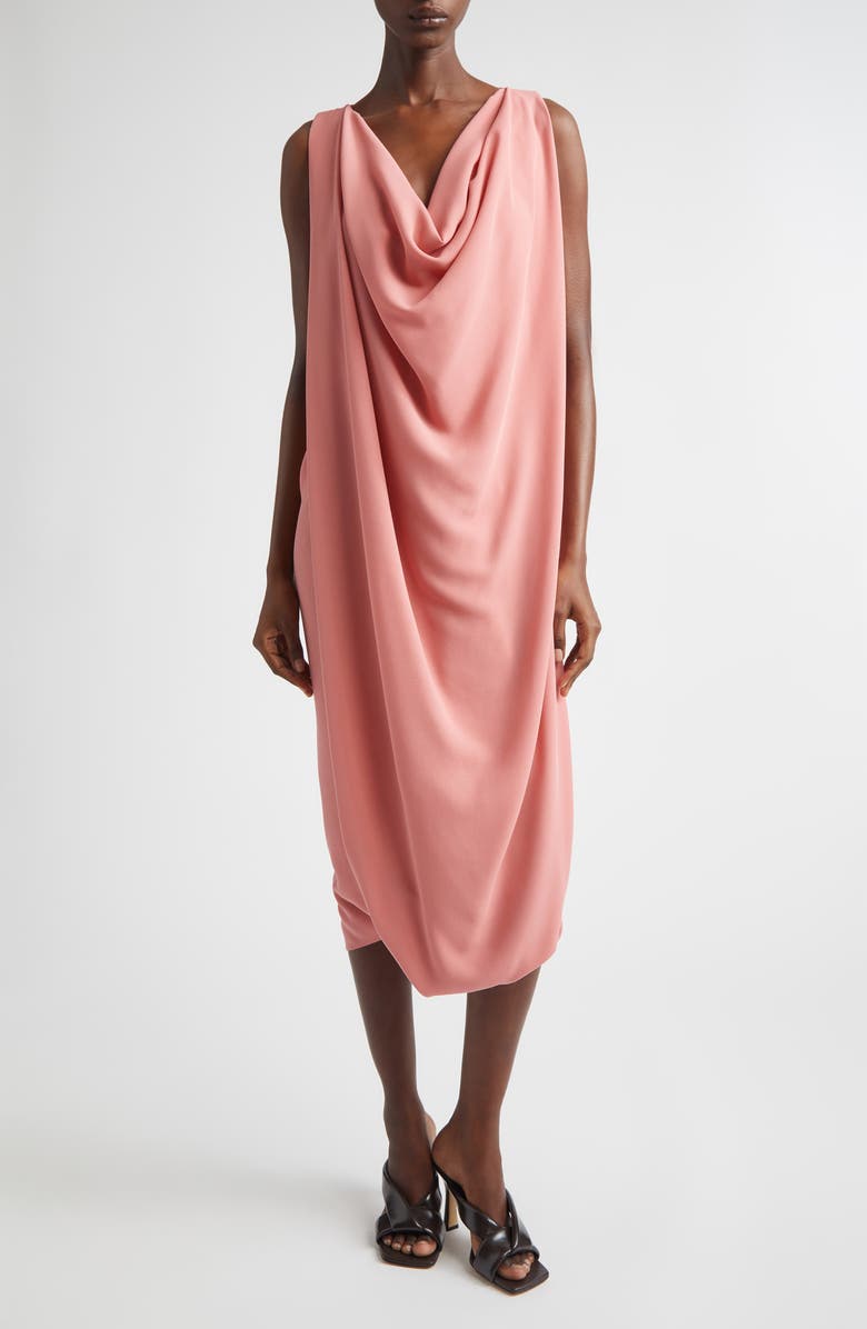 Michael Kors Collection Sleeveless Cashmere & Linen Turtleneck Tunic Sweater, Alternate, color, Quartz