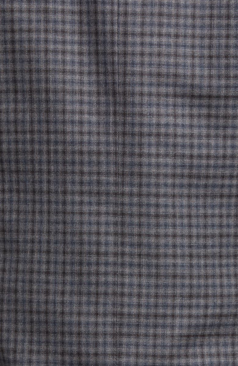 JB Britches Check Wool Sport Coat, Alternate, color, Dark Taupe