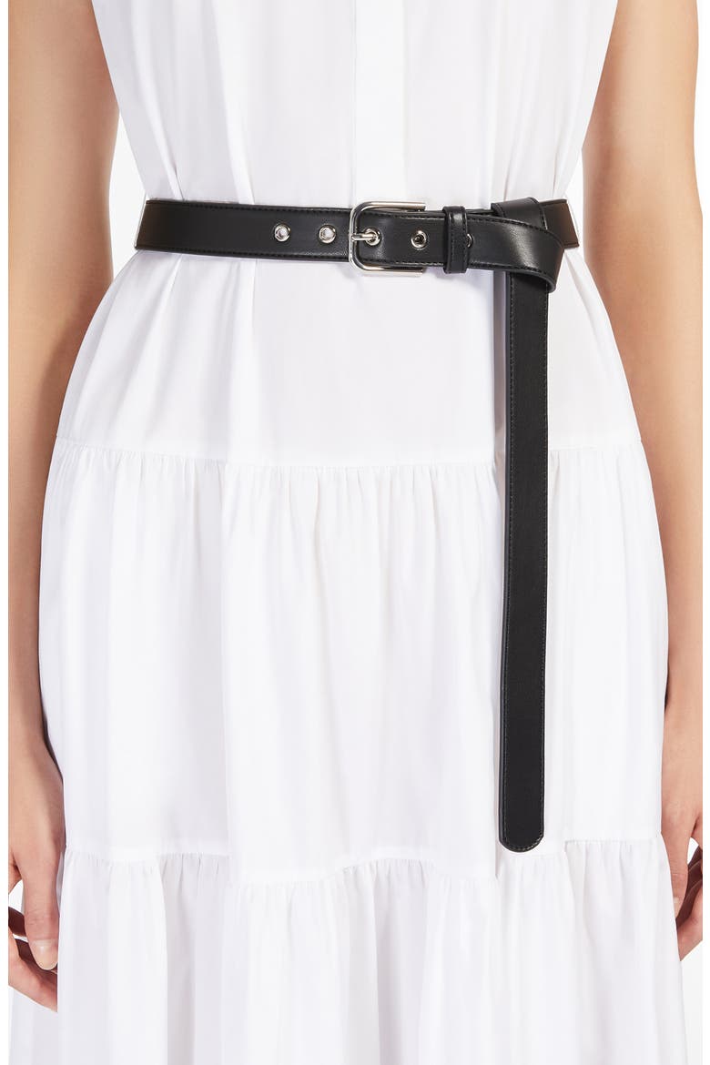 Bairo Cotton Tiered Shirtdress, Alternate, color, OPTICAL WHITE