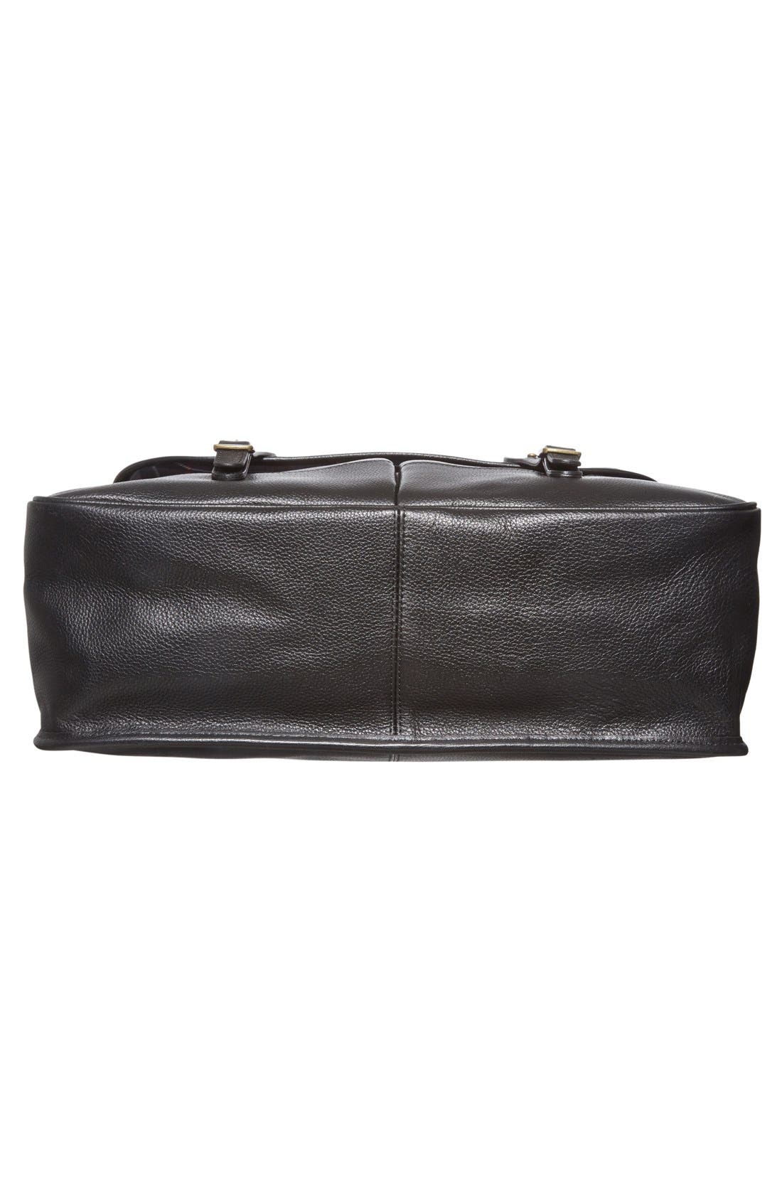 Barbour Leather Briefcase, Alternate, color, 