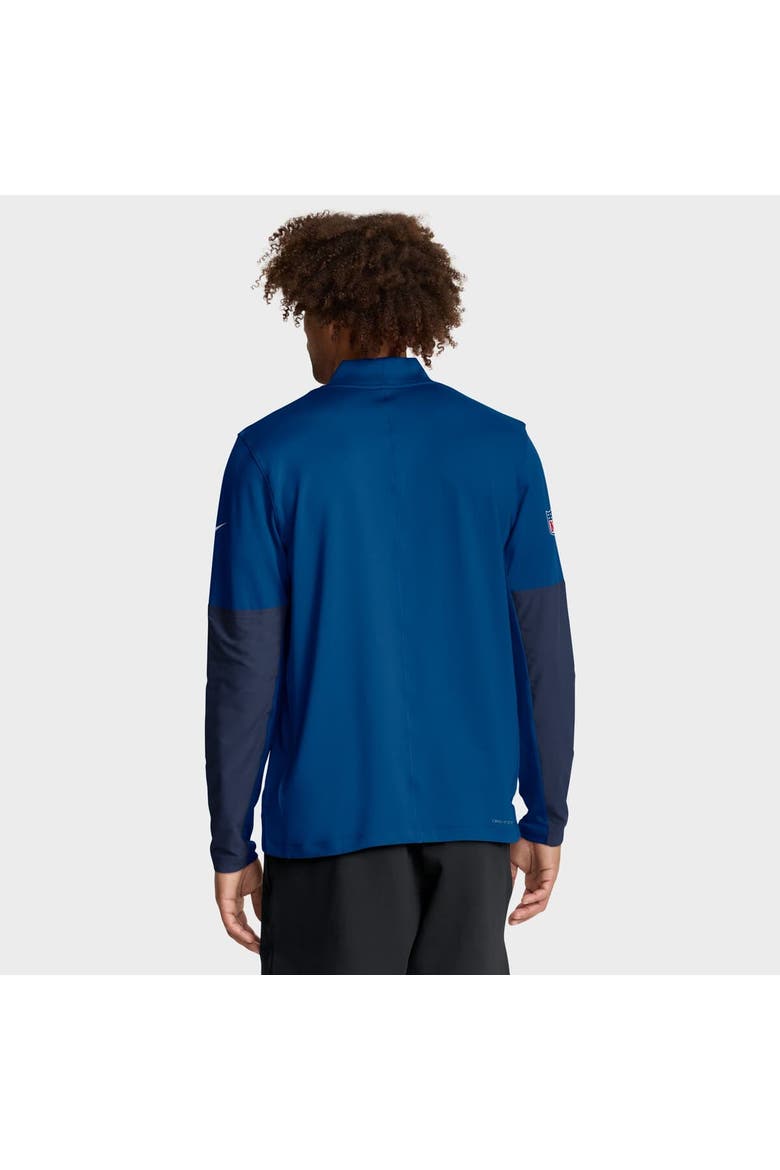 Men's Nike Royal Indianapolis Colts Sideline Dri-FIT Half-Zip Pullover, Alternate, color, Royal