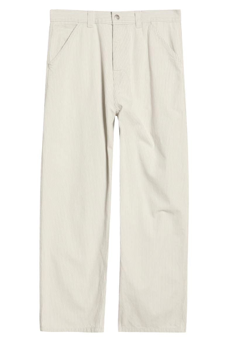 Mercer Stripe Single Knee Loose Fit Pants, Alternate, color, MERCER STRIPE, GRAPHITE / WAX