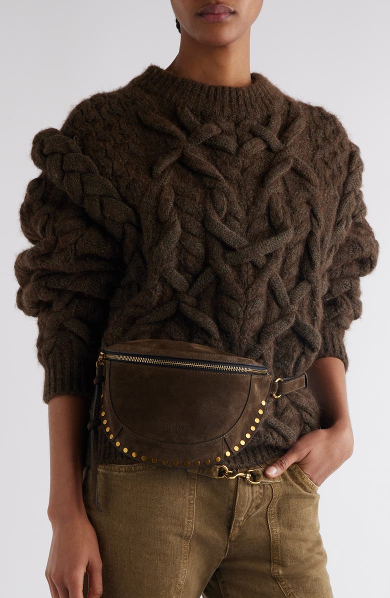 Isabel Marant Skano Stud Crossbody Bag, Alternate, color,