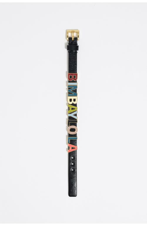 Bimba Y Lola Multicolored Logo Strap Bracelet In Multi