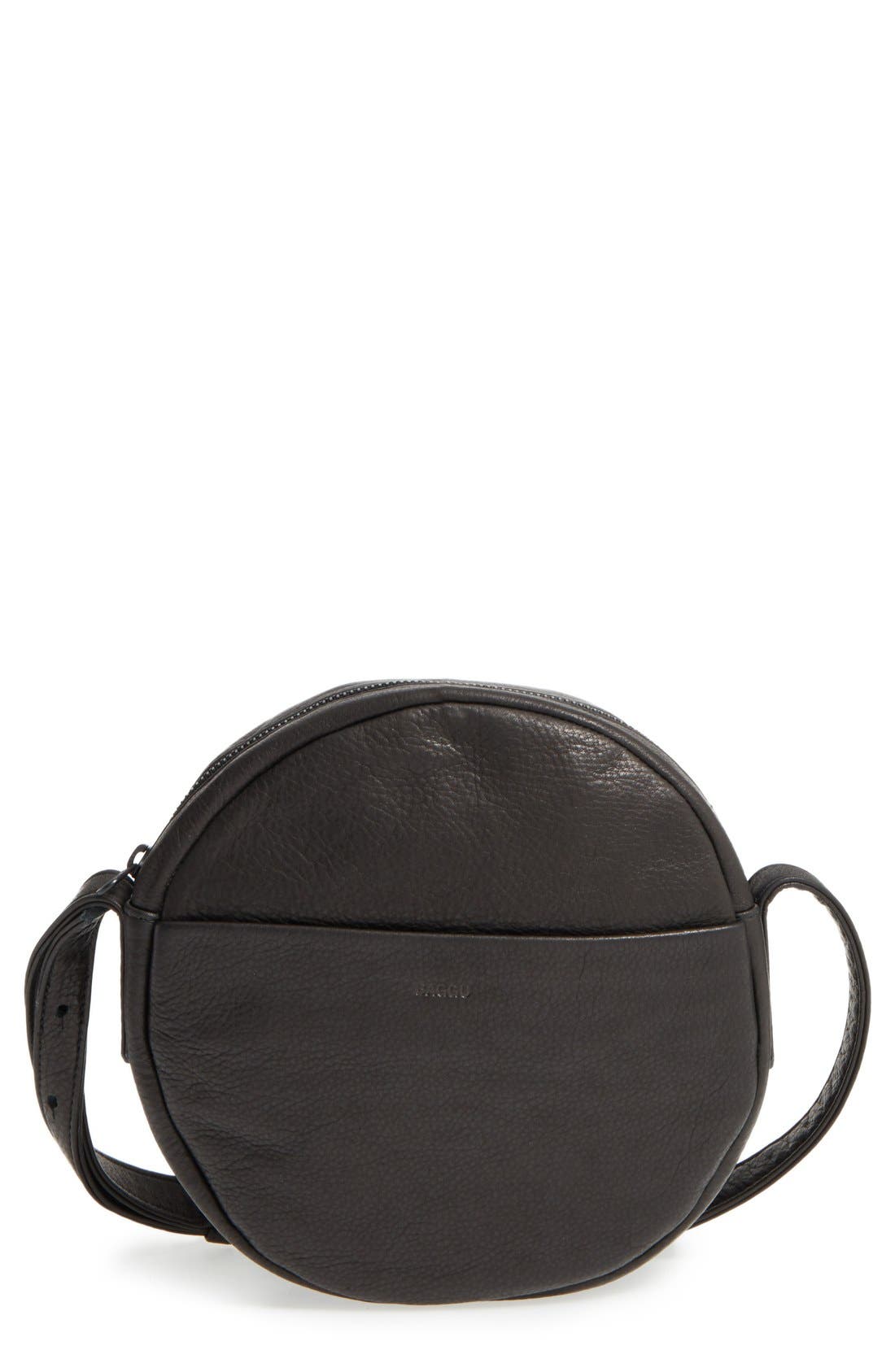 Baggu Pebbled Leather Crossbody Bag, Main, color, 