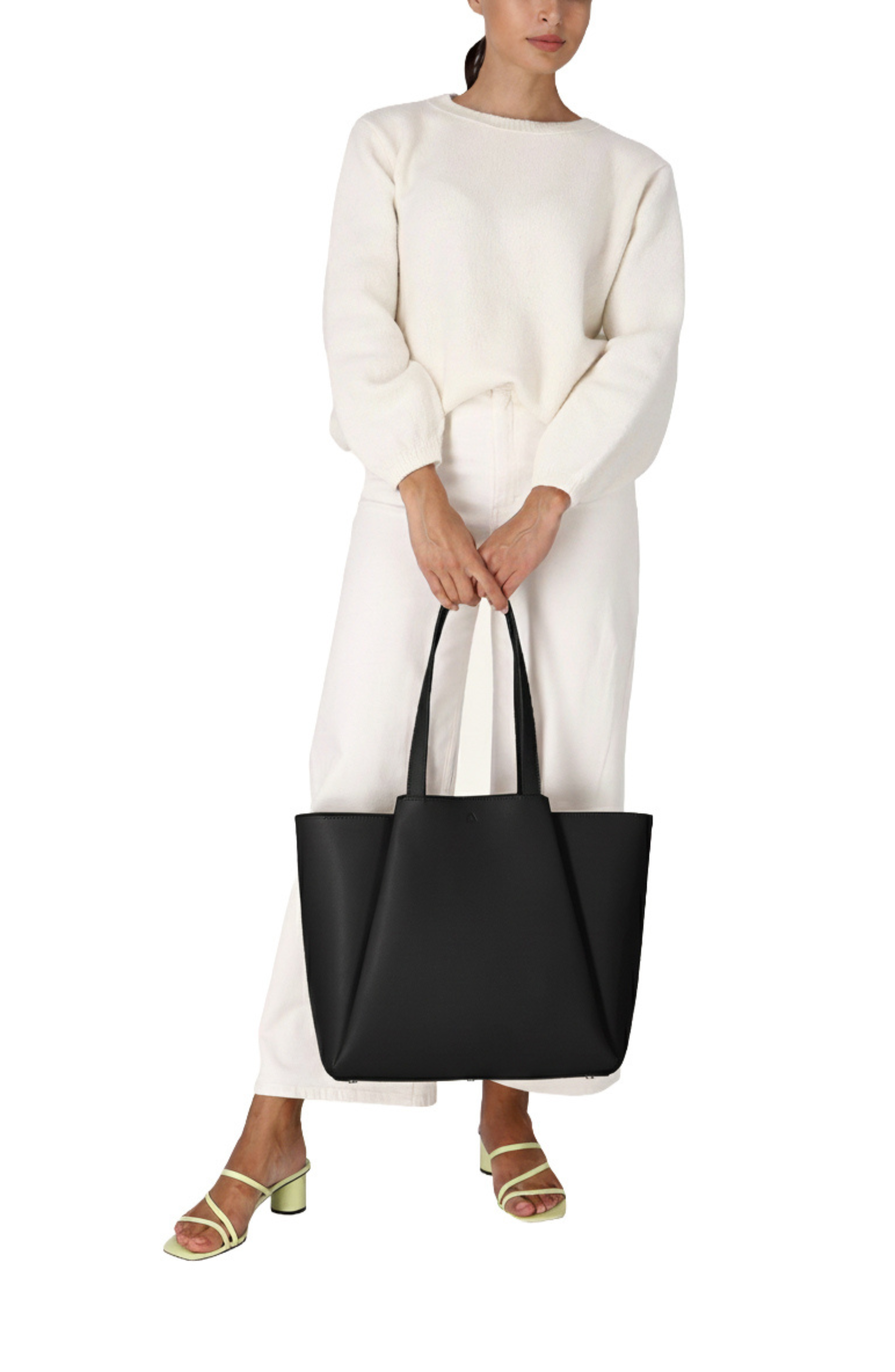 KAAI Pyramid Tote Bag, Alternate, color, Black