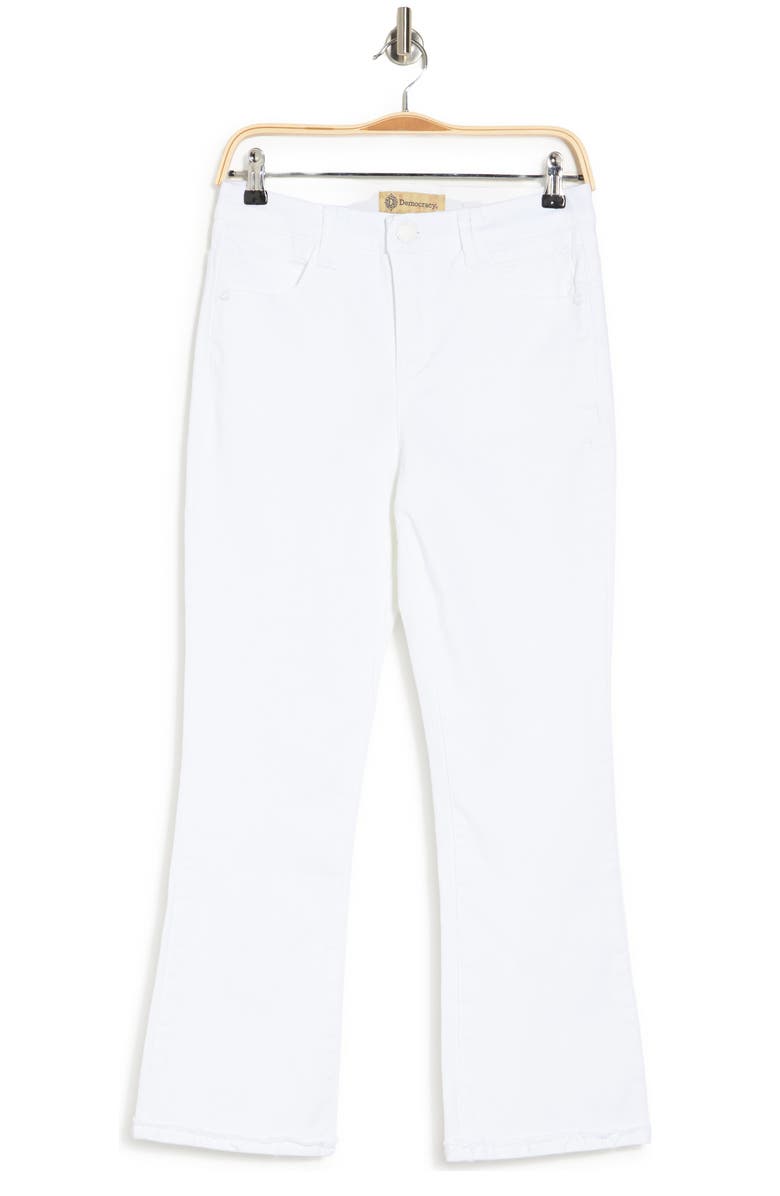 Democracy AB Tech High Rise Crop Kick Flare Jeans, Alternate, color, Wh - White