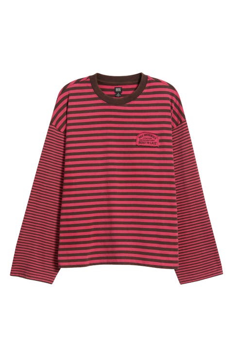 Mixed Stripe Long Sleeve T-Shirt