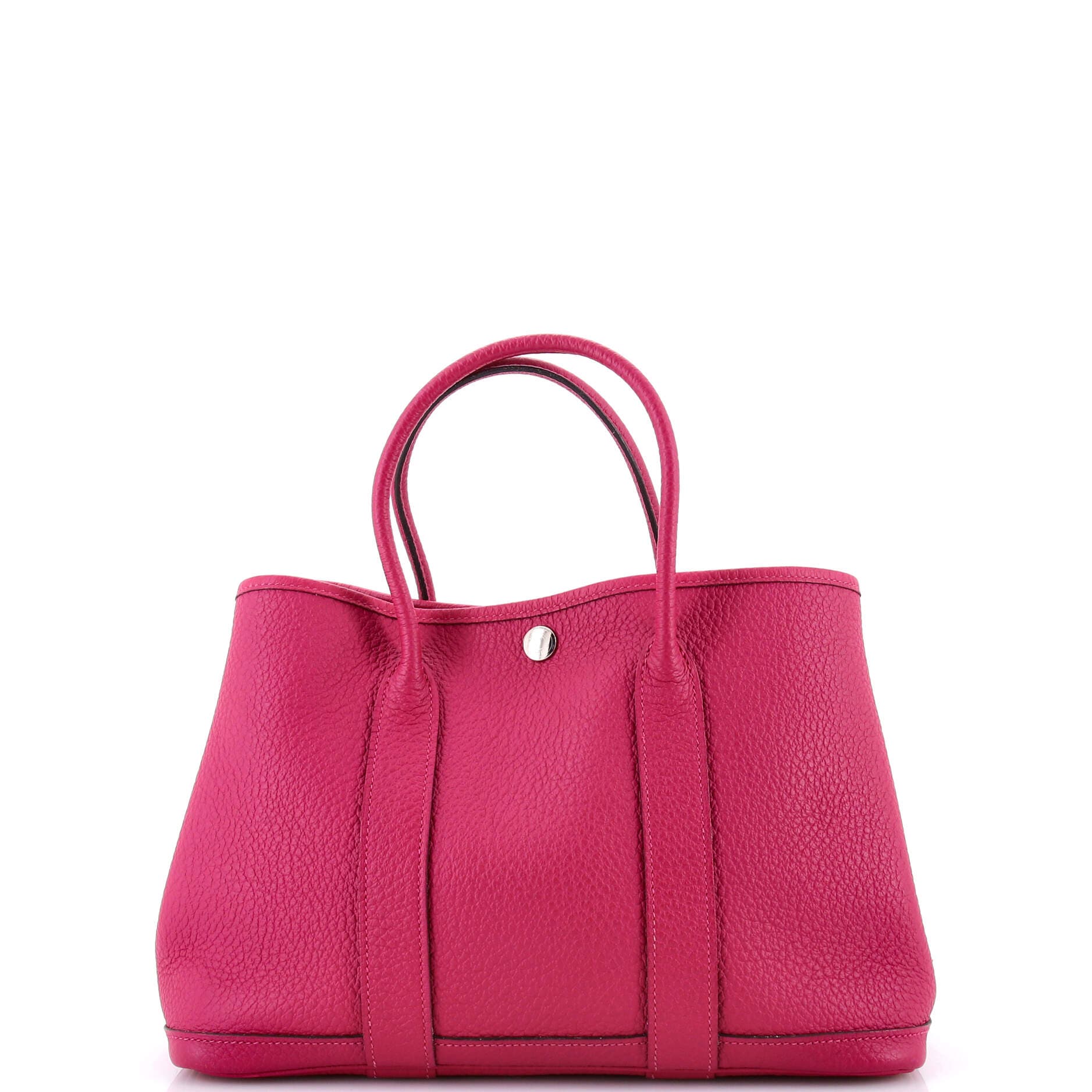 Pre-Owned Hermes Garden Party Tote Leather 30, Main, color, Rose Pourpre