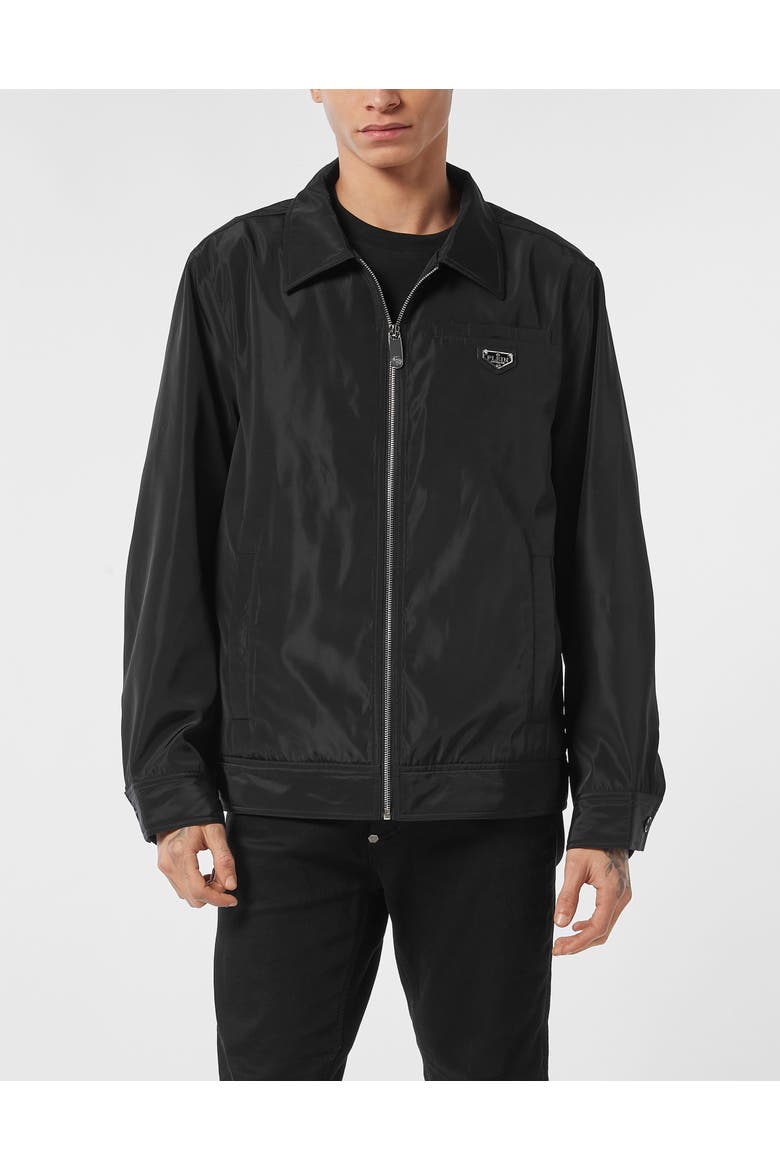 Nylon Coster Jacket Men, Main, color, black