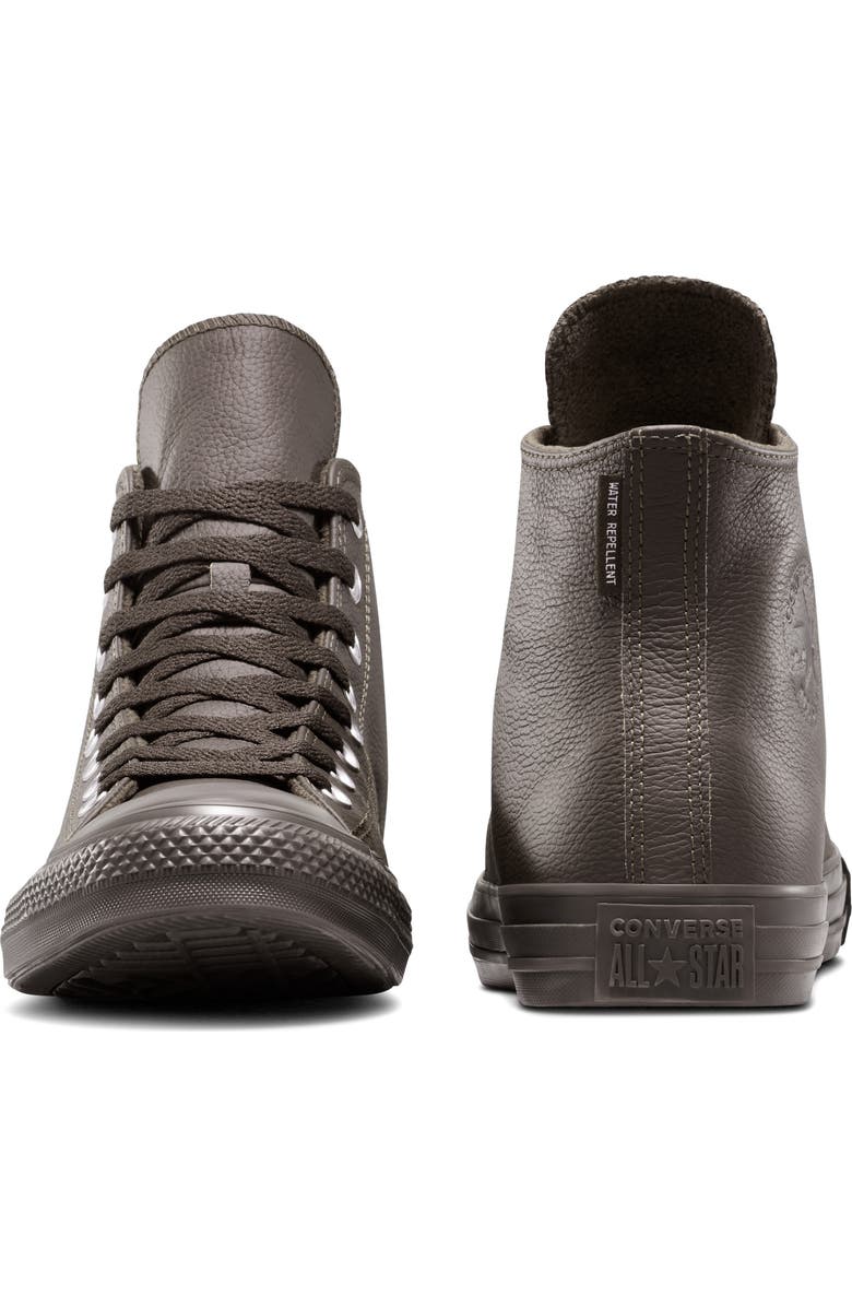 Converse Chuck Taylor<sup>®</sup> All Star<sup>®</sup> Water Repellent Leather High Top Sneaker, Alternate, color, Fresh Brew/ Black/ Fresh Brew