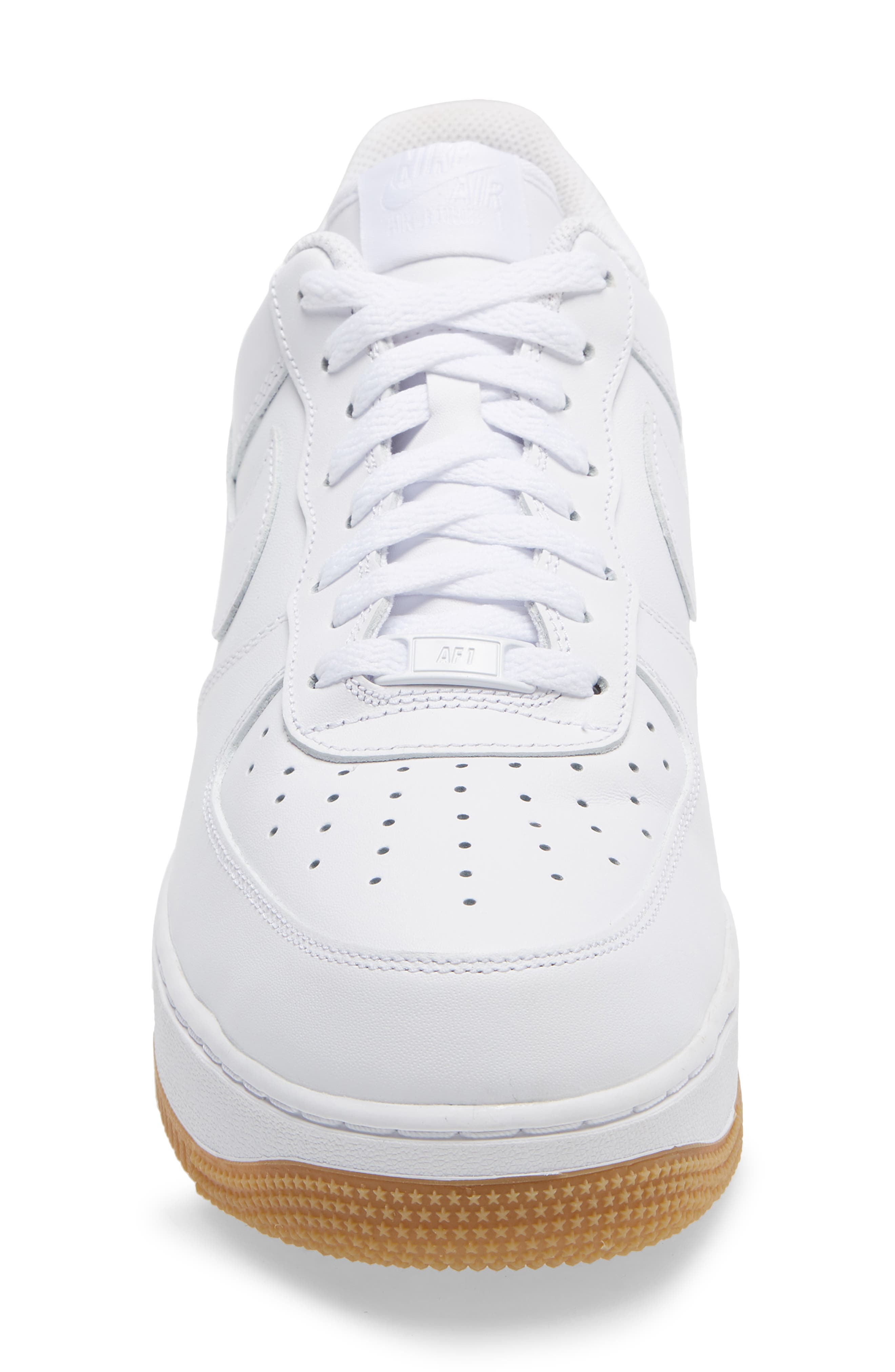 Nike Air Force 1 '07 Basketball Sneaker, Alternate, color, White/ White/ Gum Light Brown