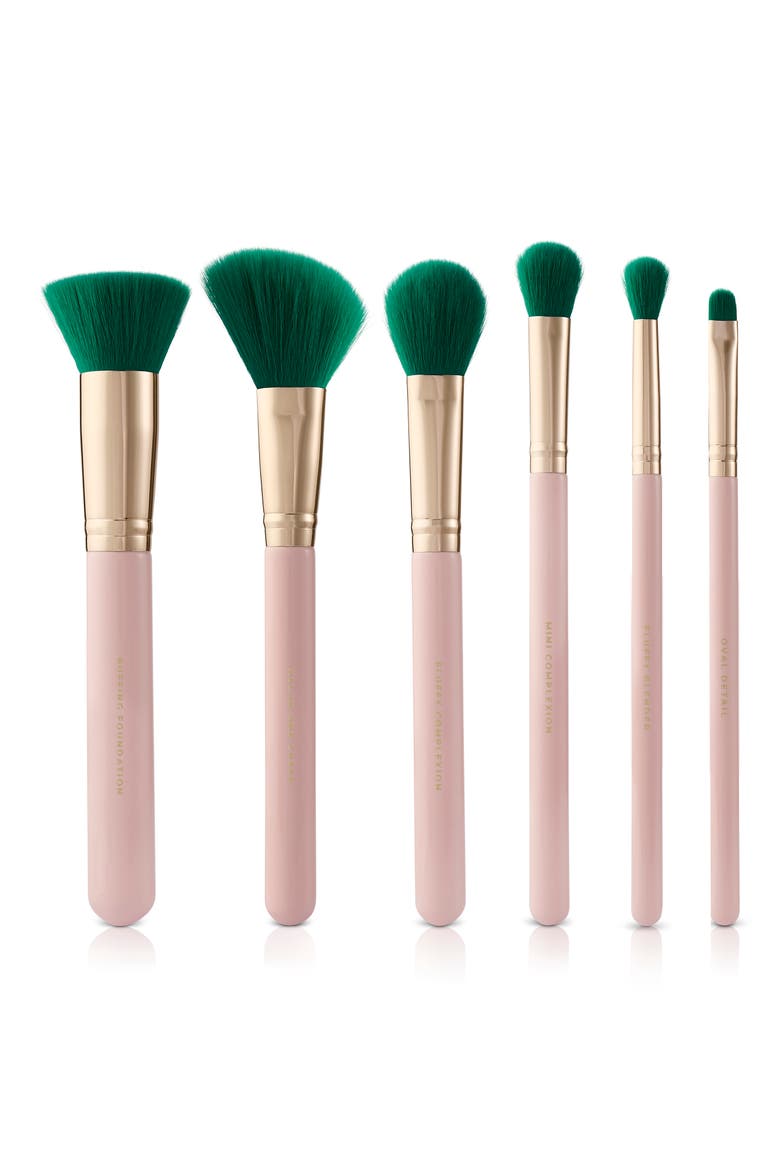 Beverly Hills 6-Piece Makeup Brush Set, Alternate, color, PINK