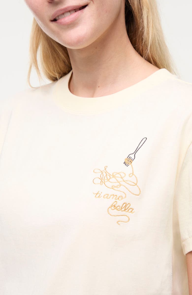 Wildfox Ti Amo Pasta Bella T-Shirt, Alternate, color, Afterglow