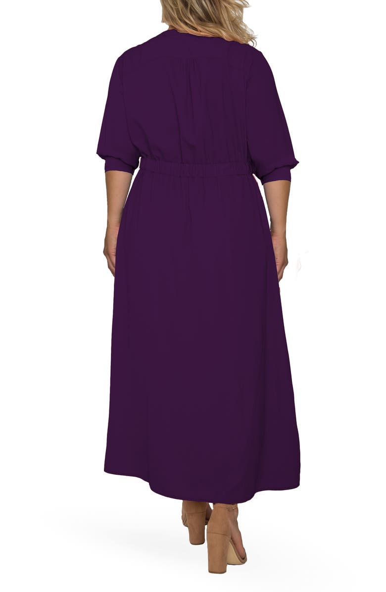 Standards & Practices Romantic Pintuck Dress, Alternate, color, Deep Purple
