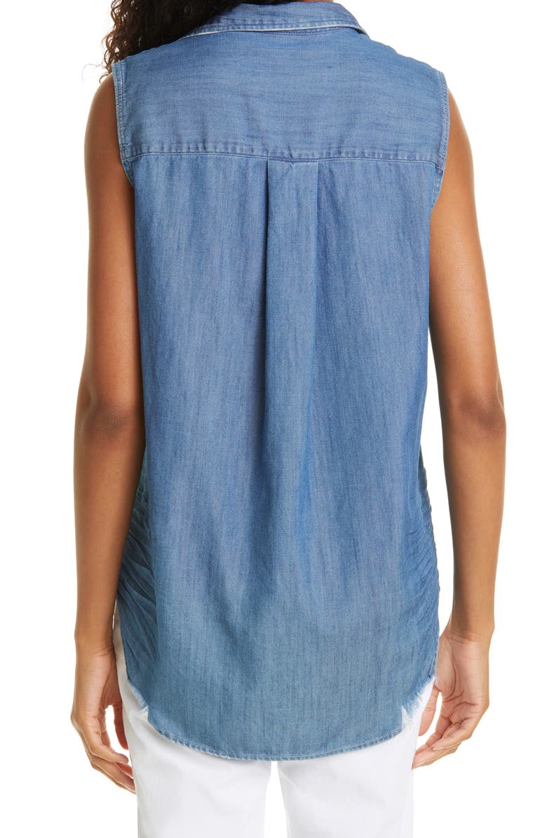 Frank & Eileen Fiona Sleeveless Cotton Blouse, Alternate, color, 