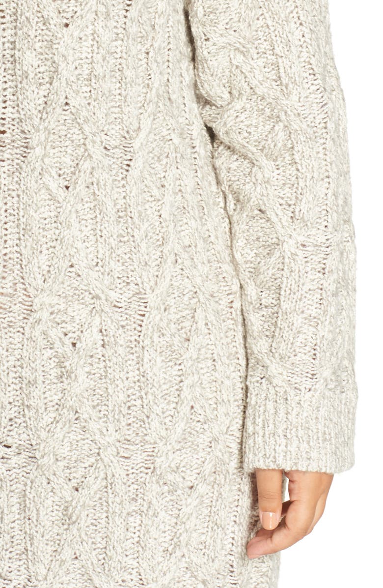 BP. Cable Knit Sweater Dress, Alternate, color,