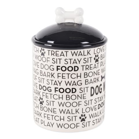 Ceramic Large Pet Canister 6.25 Cup Capacity