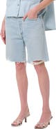 AGOLDE '90s Long Cutoff Denim Shorts