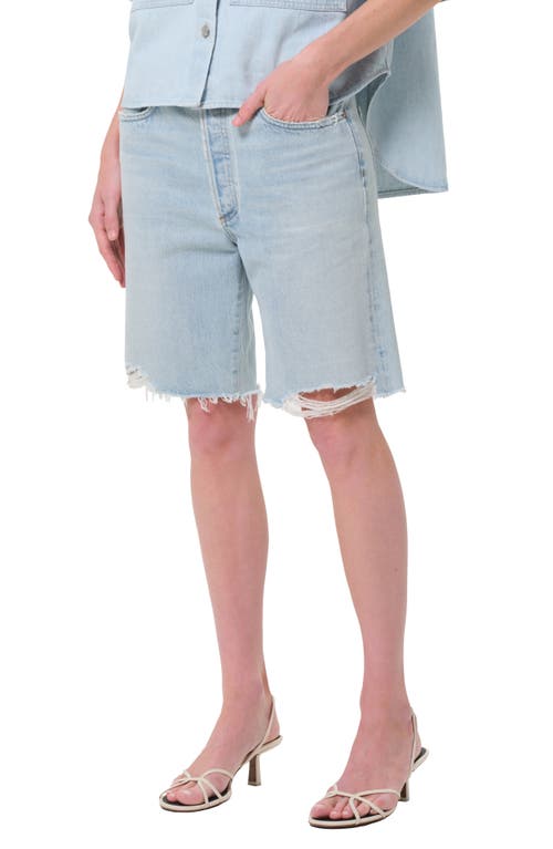 AGOLDE '90s Long Cutoff Denim Shorts in Fragment  product