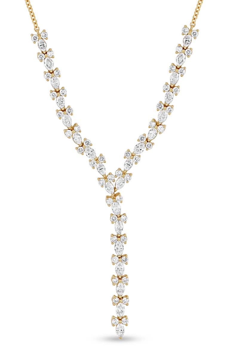 Bony Levy Getty 18K Gold Diamond Y-Necklace, Alternate, color, 18Ky Gold
