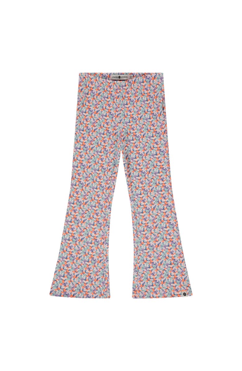 Stains and Stories by Babyface Bowtie Pasta Printed Flared Leggings, Main, color, Blush