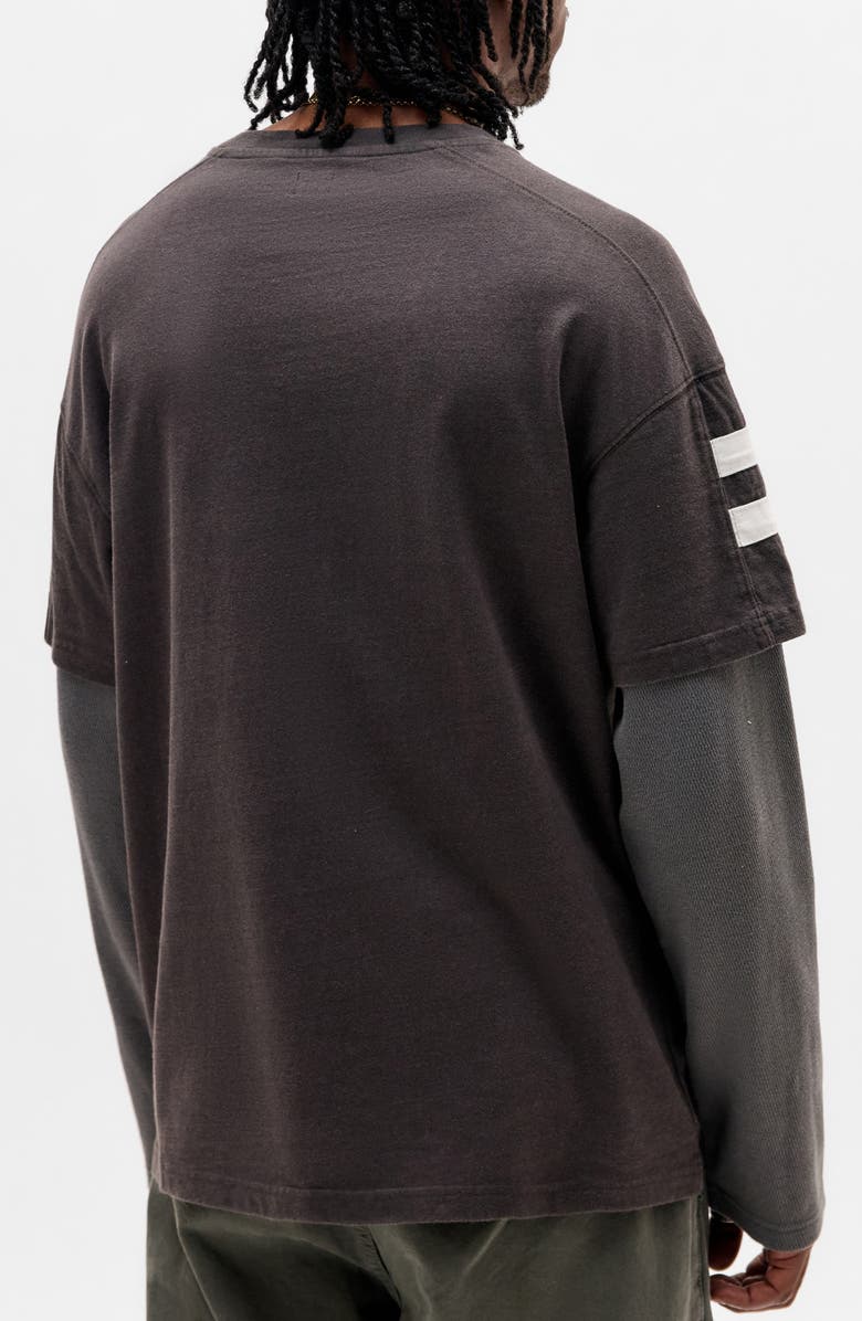 BDG Urban Outfitters Motorbike Layered Long Sleeve T-Shirt, Alternate, color, Grey