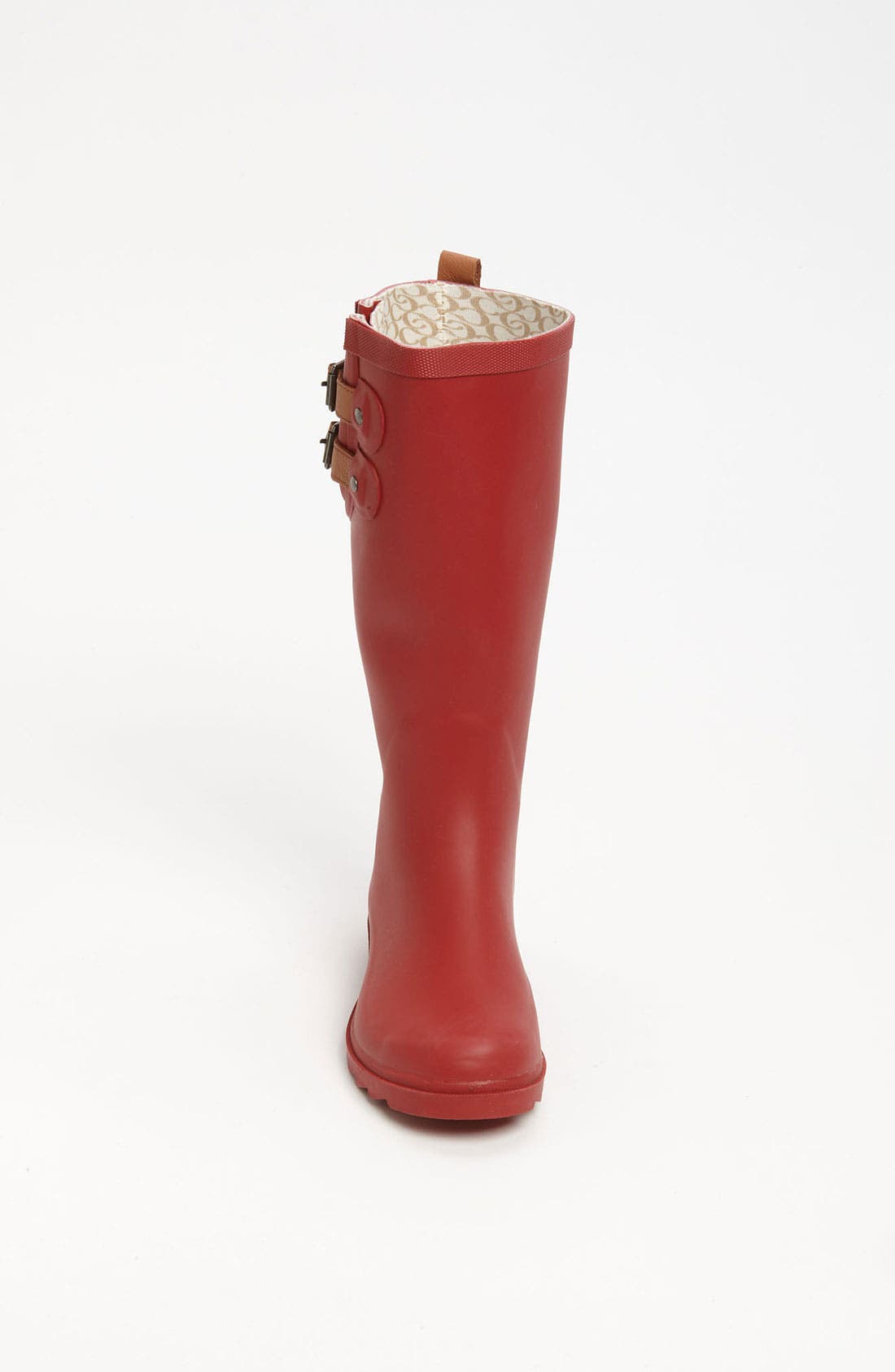 'Top Solid' Rain Boot, Alternate, color, RED