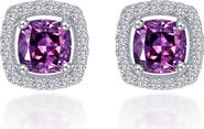 Lafonn Cushion Halo Stud Earrings