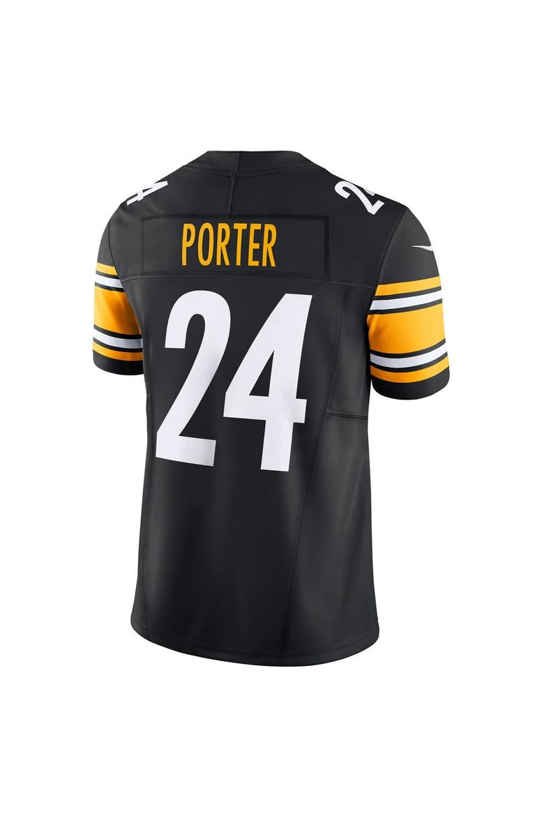 Men's Nike Joey Porter Jr. Black Pittsburgh Steelers Vapor F.U.S.E. Limited Jersey, Alternate, color, Black