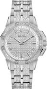 BULOVA Octava Pavé Crystal Bracelet Watch, 34mm