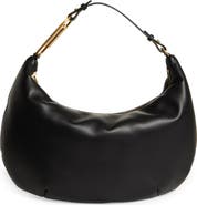 Off-White Paper Clip Leather Hobo Bag
